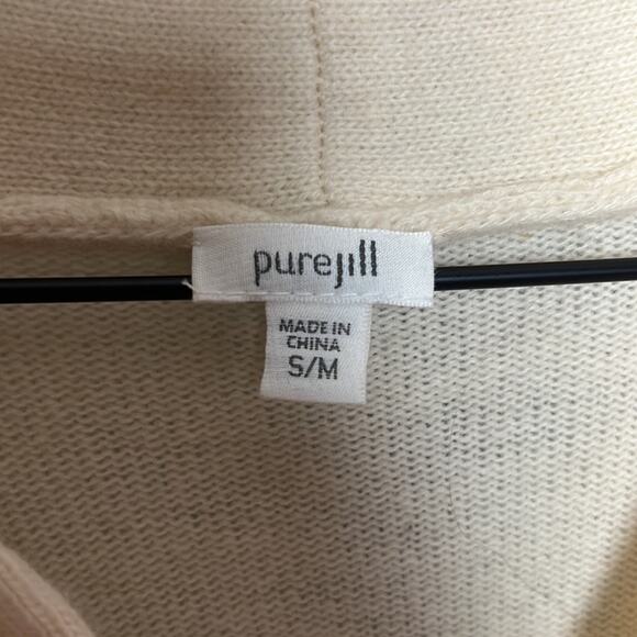 J. Jill Pure Jill Wool Blend Poncho Sweater Size Small/Medium - Picture 3 of 6
